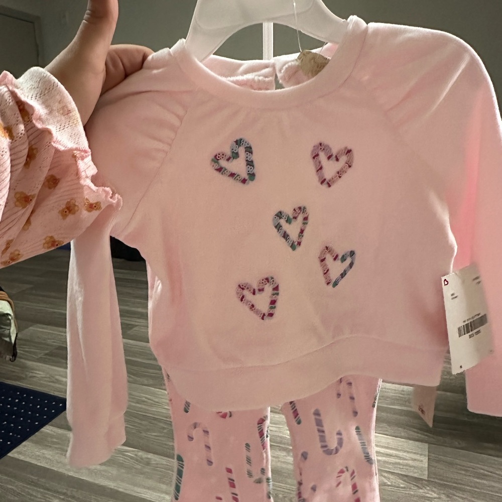 Pink Heart Kids Matching Set
